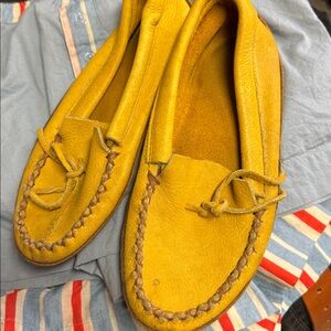 Leather Yellow Shoes